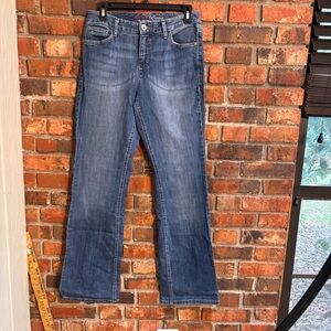 Tommy Hilfiger womens boot cut denim medium wash jeans blue 6R